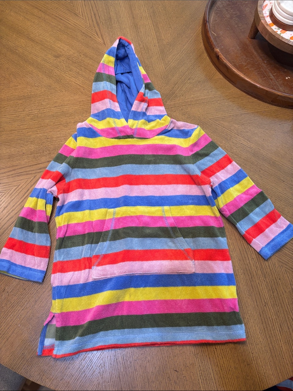 Mini Boden Hooded Kids Swim Coverup in Pink, Blue, Yellow, Red, Green